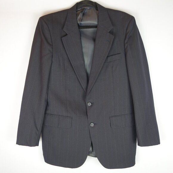 Vtg Burberrys Wool Striped Private Editions Suit, Sz Blazer M / Pants 34" x 28" - Picture 1 of 16